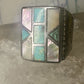 Navajo ring turquoise mop band size 8.75 sterling silver women men