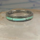 Navajo Turquoise ring size 7.25 southwest band sterling silver women girls