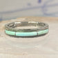 Navajo Turquoise ring size 7.25 southwest band sterling silver women girls