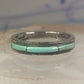 Navajo Turquoise ring size 7.25 southwest band sterling silver women girls