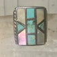 Navajo ring turquoise mop band size 8.75 sterling silver women men