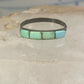 Navajo Turquoise ring size 5.75 stacker band southwest sterling silver women girls