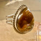 Fire Agate ring size 6 Navajo Vintage sterling silver women