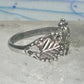Vintage Sterling Silver 12K Gold Black Hills Gold Style Grape Leaf Ring Size 2.75 - 3 925