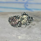 Vintage Sterling Silver 12K Gold Black Hills Gold Style Grape Leaf Ring Size 2.75 - 3 925