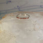 Navajo Coral ring size 7.5 stacker band southwest sterling silver women girls