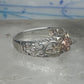 Vintage Sterling Silver 12K Gold Black Hills Gold Style Rose Filigree Ring Band Size 8 925