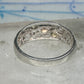 Vintage Sterling Silver 12K Gold Black Hills Gold Style Rose Filigree Ring Band Size 8 925
