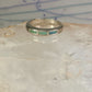 Navajo Turquoise ring size 7.75 stacker band southwest sterling silver women girls