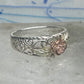 Vintage Sterling Silver 12K Gold Black Hills Gold Style Rose Filigree Ring Band Size 8 925