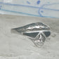 Vintage Sterling Silver Onyx Inlay Alien Futuristic Face Sunglasses Ring Size 6 925
