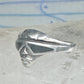 Vintage Sterling Silver Onyx Inlay Alien Futuristic Face Sunglasses Ring Size 6 925
