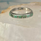 Navajo Turquoise ring size 6 stacker band southwest sterling silver women girls