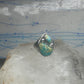 Vintage Sterling Silver Native American Turquoise Two Stone Statement Ring Size 16 925