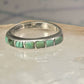 Navajo Turquoise ring size 6 stacker band southwest sterling silver women girls