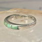 Navajo Turquoise ring size 6 stacker band southwest sterling silver women girls