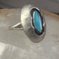 Navajo Ring Shadow box Turquoise size 7.2 sterling silver women girls