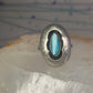 Navajo Ring Shadow box Turquoise size 7.2 sterling silver women girls