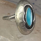 Navajo Ring Shadow box Turquoise size 7.2 sterling silver women girls