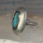 Navajo Ring Shadow box Turquoise size 7.2 sterling silver women girls
