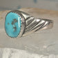 Navajo Ring Turquoise size 10.75 sterling silver women girls