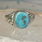 Navajo Ring Turquoise size 10.75 sterling silver women girls