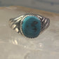 Navajo Ring Turquoise size 10.75 sterling silver women girls