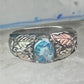 Black Hills Gold opal ring wedding band size 11 sterling silver women men