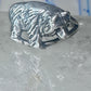 Bear ring vintage band sterling silver size 7.50 women girl
