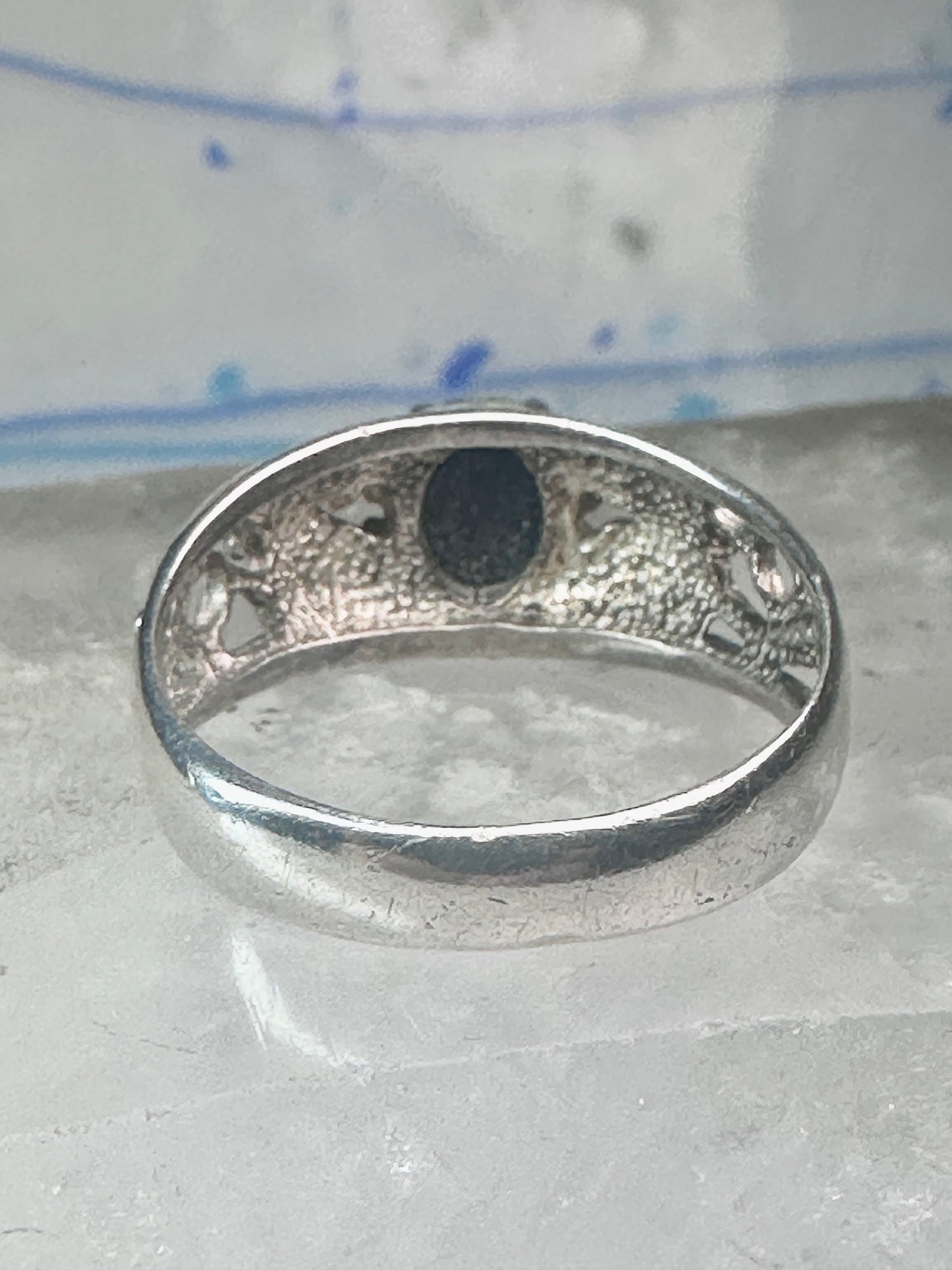 Black Hills Gold opal ring wedding band size 11 sterling silver women men