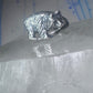 Bear ring vintage band sterling silver size 7.50 women girl