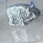 Bear ring vintage band sterling silver size 7.50 women girl
