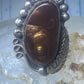 Fire Agate ring Navajo sterling silver  beaded design size 5 women girls