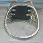 Eagle Ring Black Hills Gold onyx band size 8.75 sterling silver women men