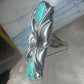 Vintage Margaret Lee Signed ML Sterling Silver Native American Turquoise Two Stone Elongated Ring Size 4.25 925