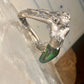 Mermaid ring nude lady band size 8 sterling silver women