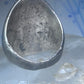 Navajo turquoise ring Heavy band sterling silver size 9 women men