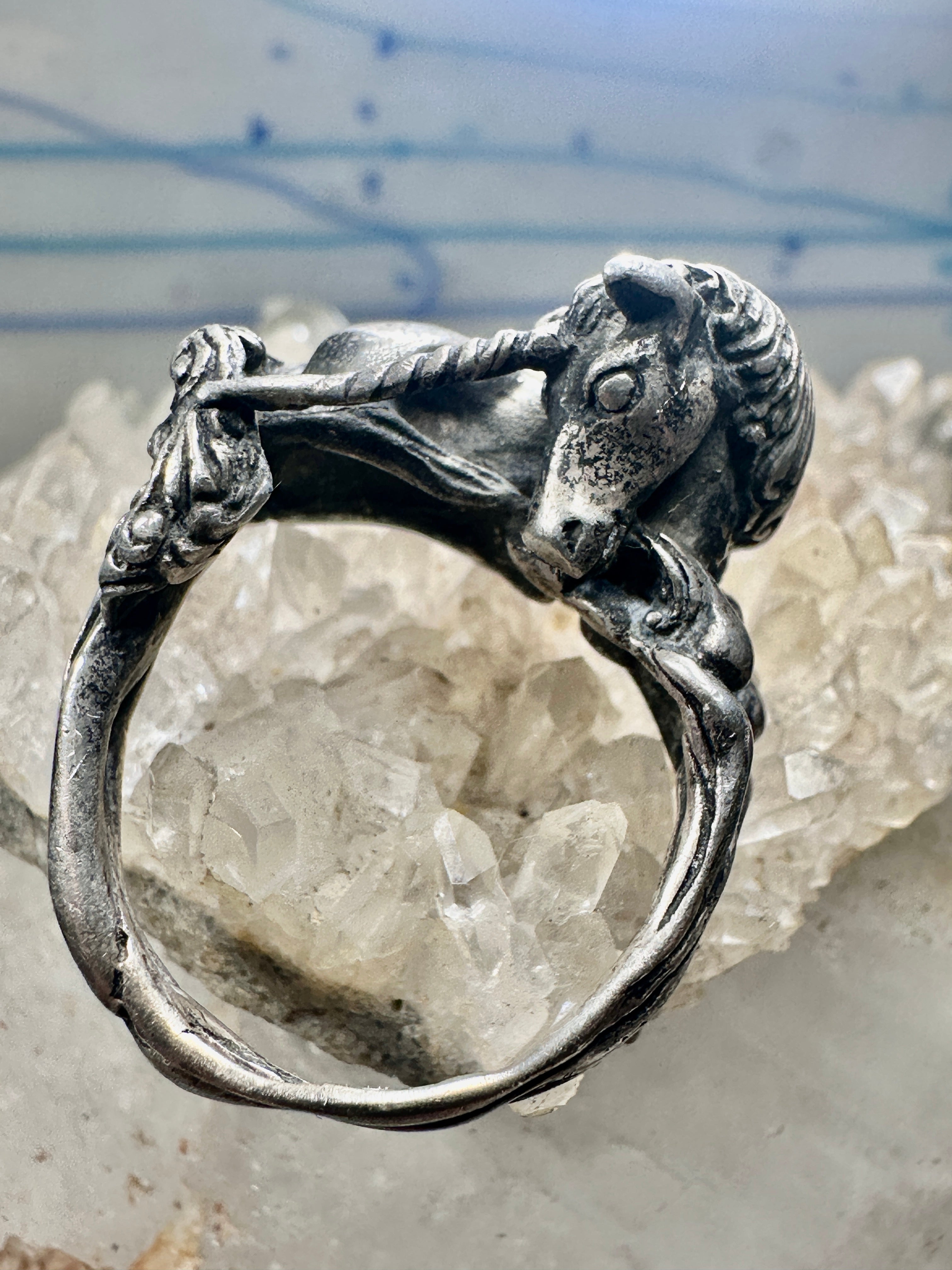 Unicorn ring James Yesberger size 7 horse w horn sterling silver women SpiritbeadNW