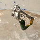 Mermaid ring nude lady band size 8 sterling silver women