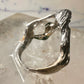 Mermaid ring nude lady band size 8 sterling silver women