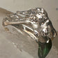 Mermaid ring nude lady band size 8 sterling silver women