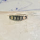 Dad ring Fathers Day Band leaves Size 8 sterling silver men