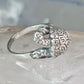 Turtle ring tortoise band size 5.25 sterling silver women girls