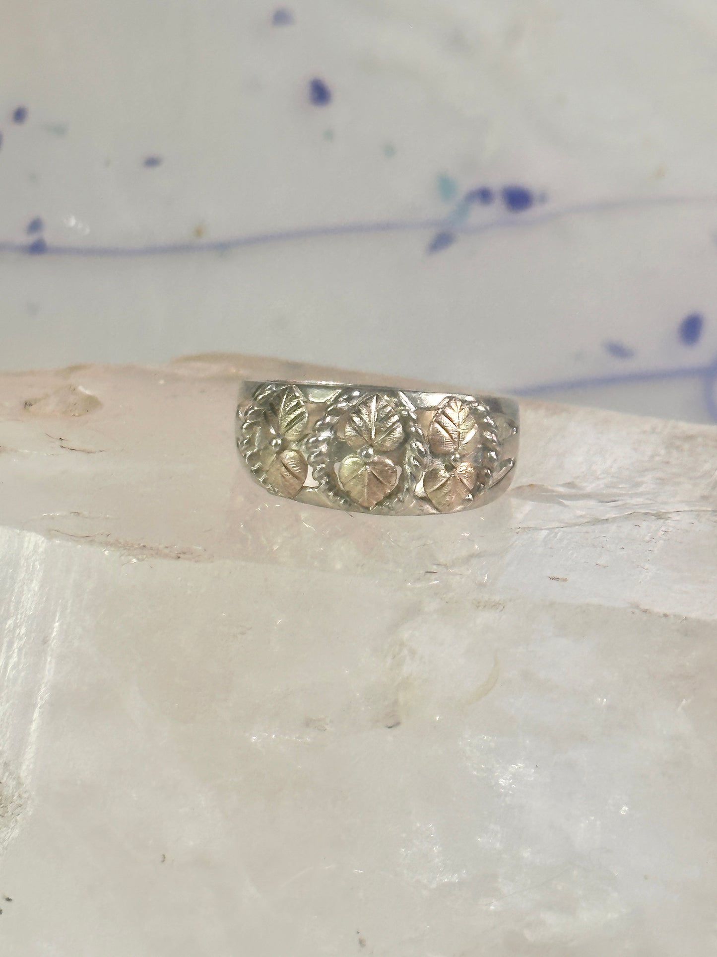 Black Hills Gold Ring wedding band Size size 8.75 sterling silver women men