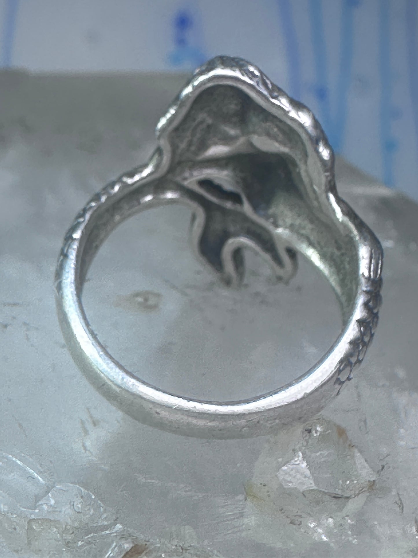 Mermaid ring figurative sterling silver size 5.75 women girls