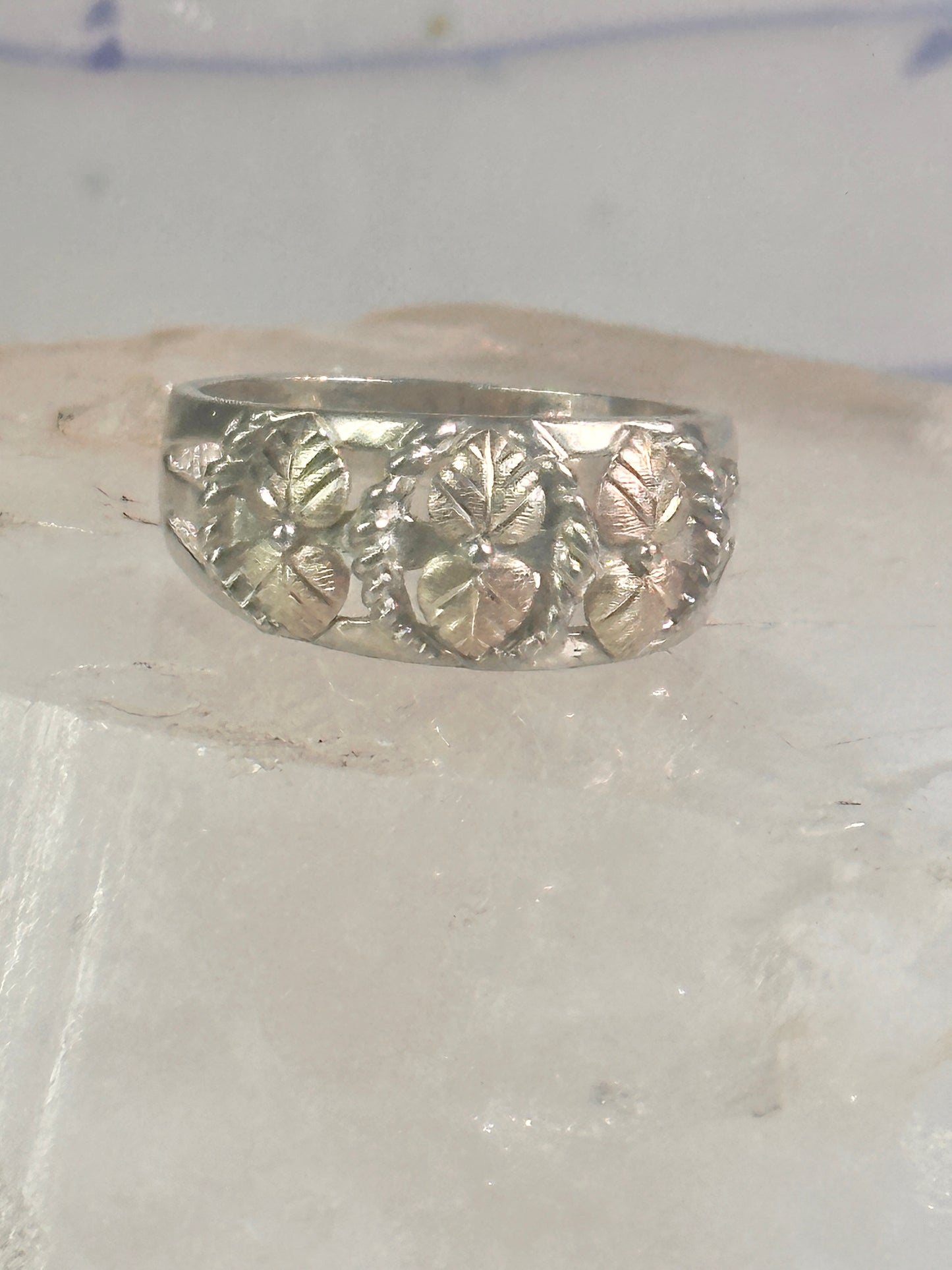 Black Hills Gold Ring wedding band Size size 8.75 sterling silver women men