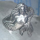 Mermaid ring figurative sterling silver size 5.75 women girls