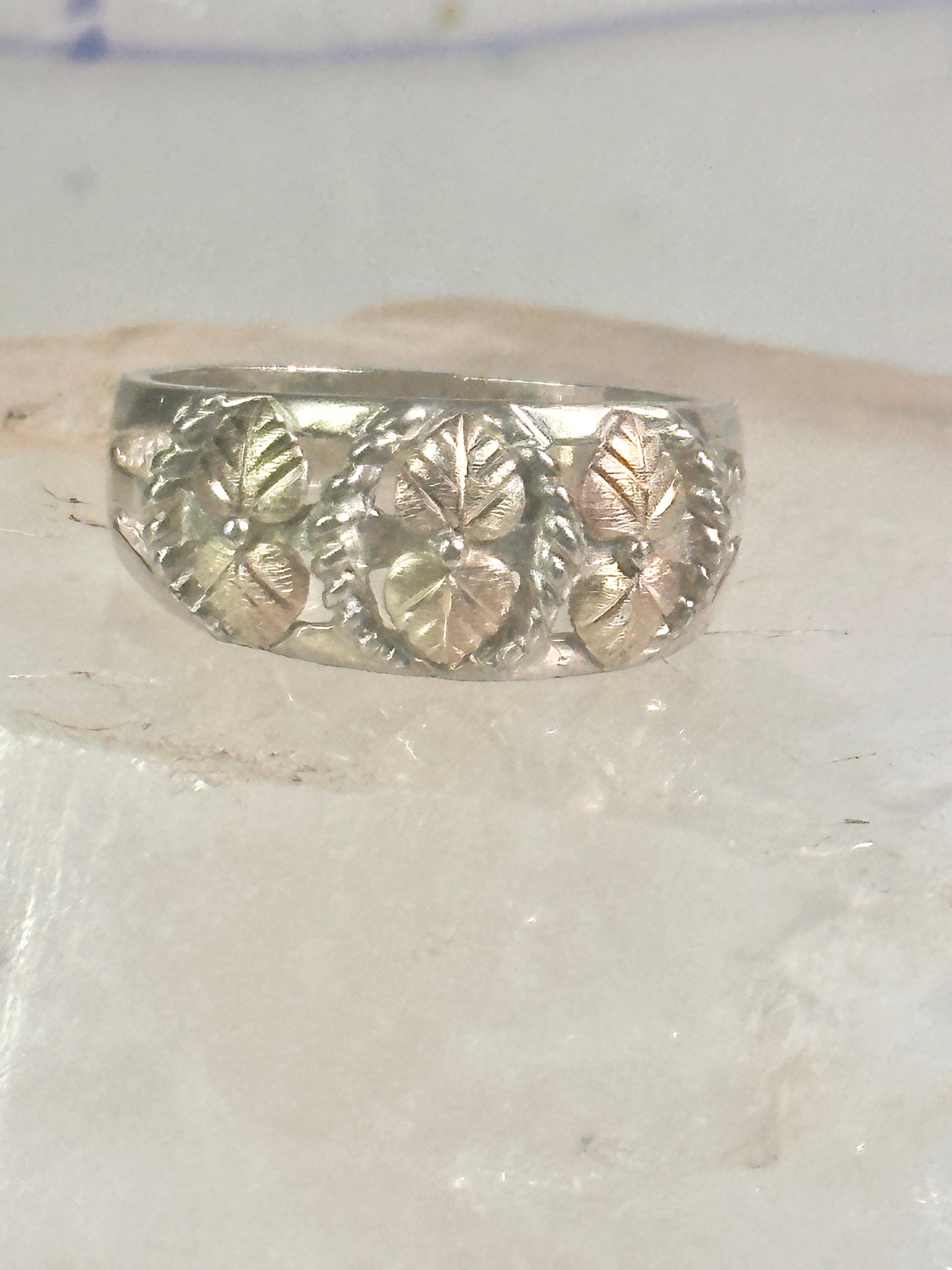 Black Hills Gold Ring wedding band Size size 8.75 sterling silver women men