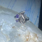 Trumpet ring amethyst horn musical instrument band sterling silver size 7.50 women girls