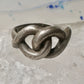 Love Knot ring size 7.50 band sterling silver men women girls